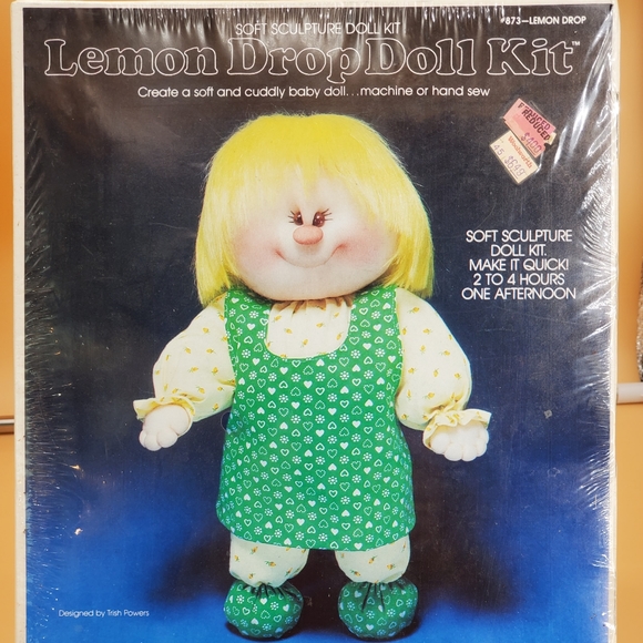 Vintage Soft Sculpture Doll Craft Kit #873 LEMON DROP KIT -YKI Valiant 1982 - Picture 1 of 8
